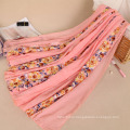 New arrival wholesale women scarf hijab embroidery designs floral embroidery hijab